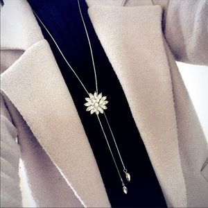 Fashion charm crystal rhinestone snowflake neckles